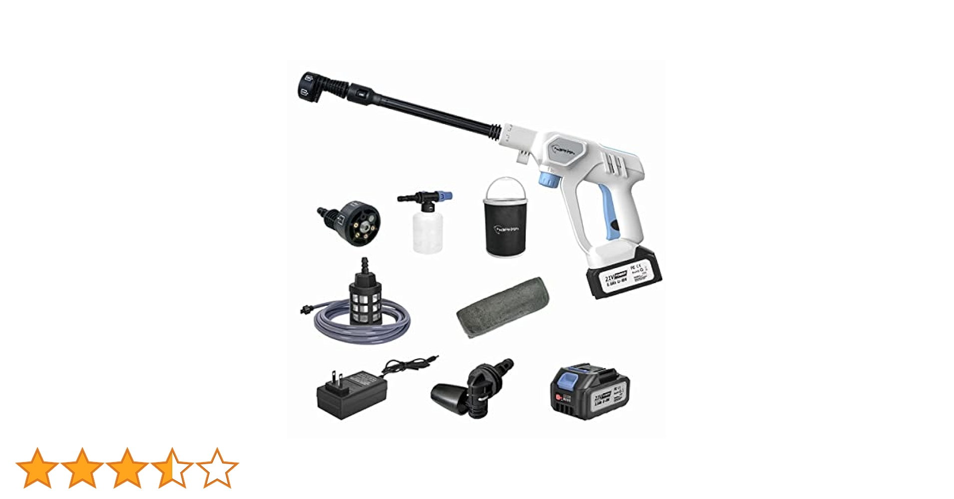 Amazon | 【強化版】Hapfish 高圧洗浄機 コードレス 充電式